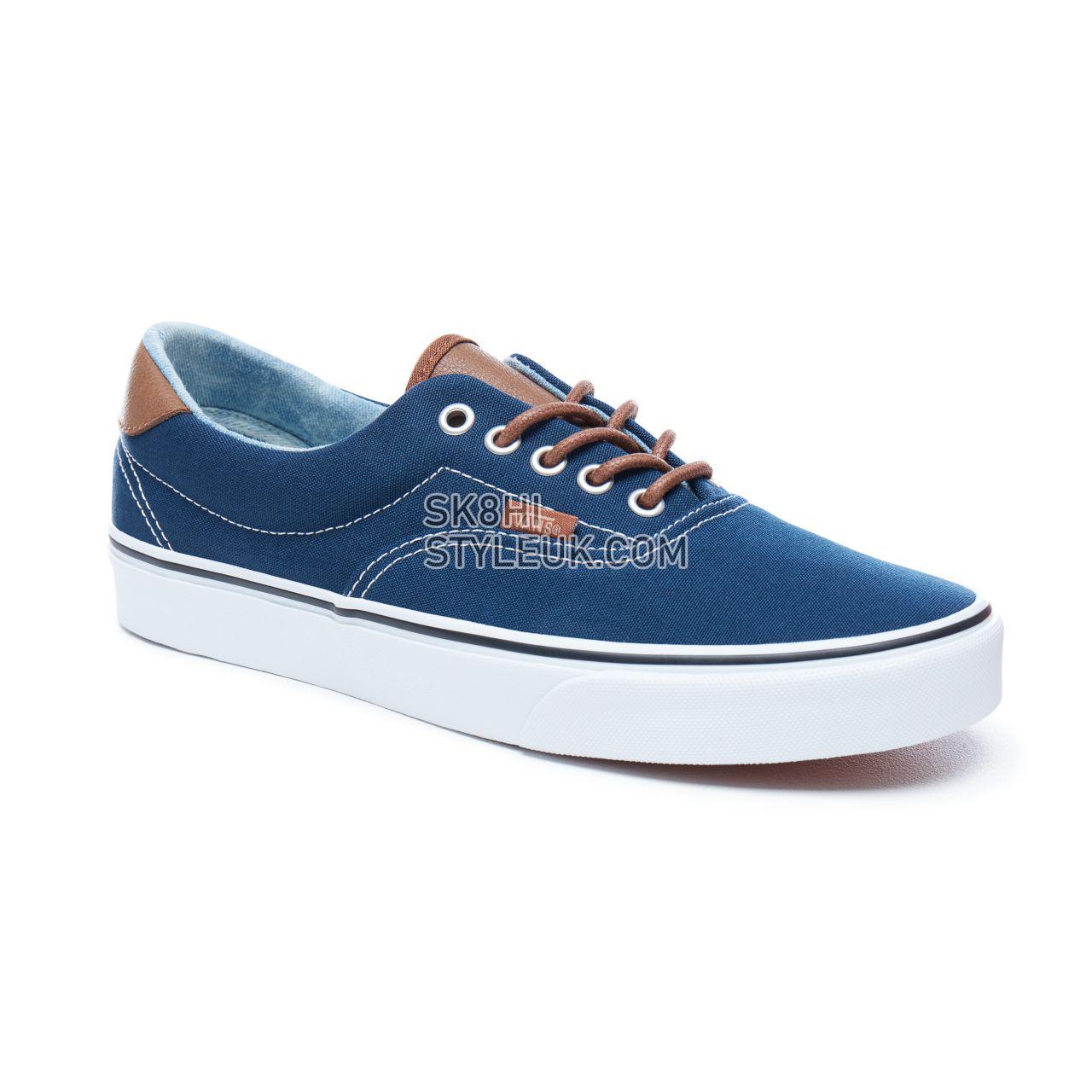 Vans C&L Era 59 Classic Mens Womens - Dress Blues-Acid Denim VA38FSQ6Z Shoes