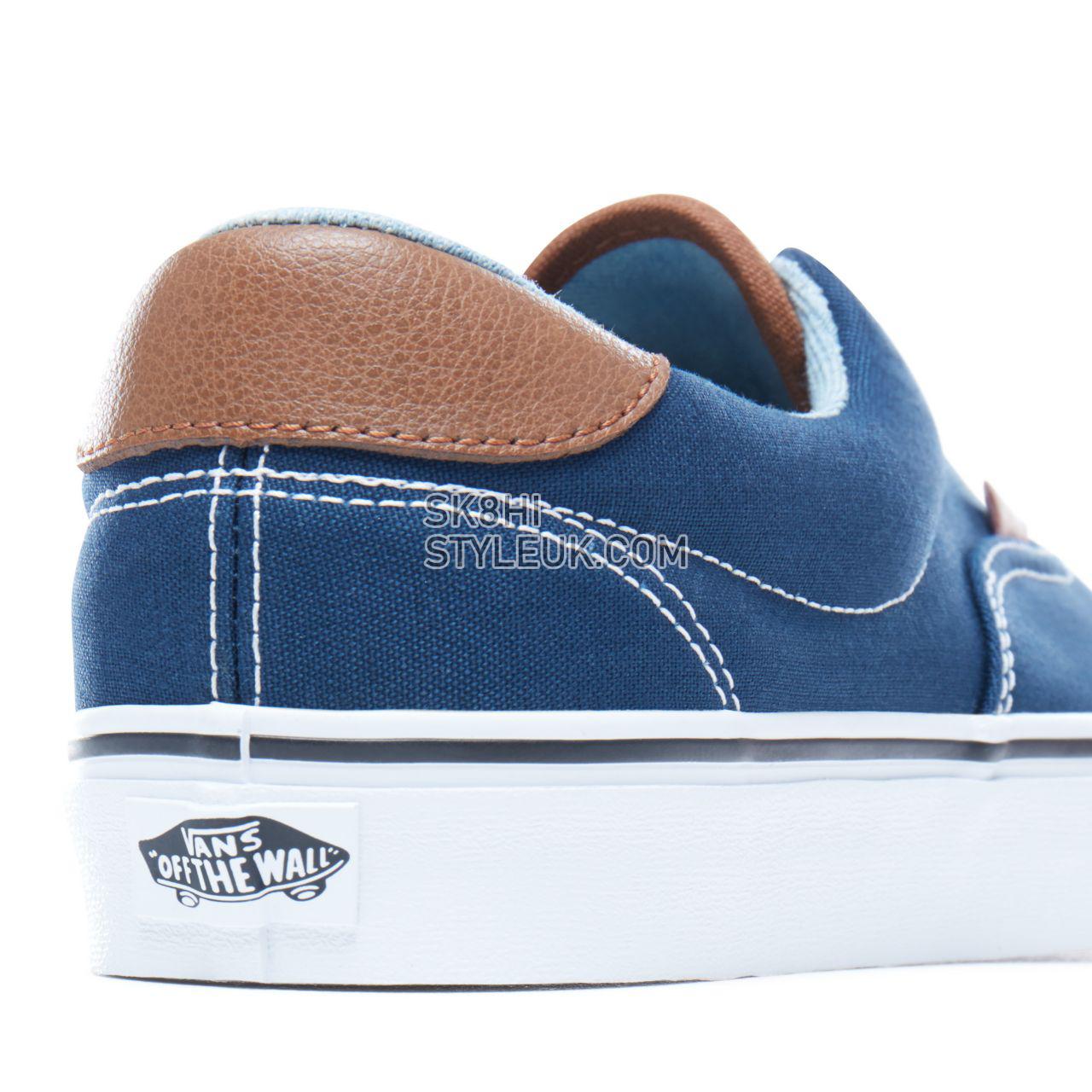 Vans C&L Era 59 Classic Mens Womens - Dress Blues-Acid Denim VA38FSQ6Z Shoes