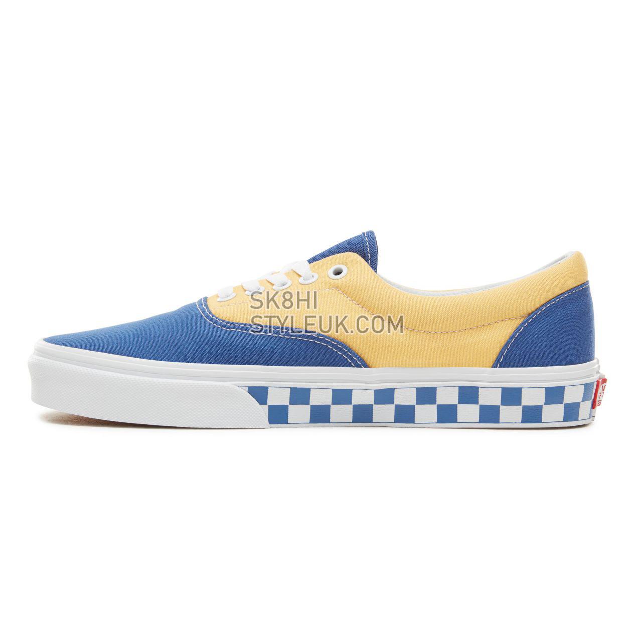 Vans BMX Checkerboard Era Classic Mens Womens - (Bmx Checkerboard) True Blue/Yellow VA38FRU8I Shoes