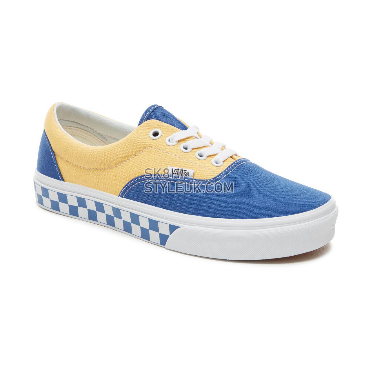 Vans BMX Checkerboard Era Classic Mens Womens - (Bmx Checkerboard) True Blue/Yellow VA38FRU8I Shoes