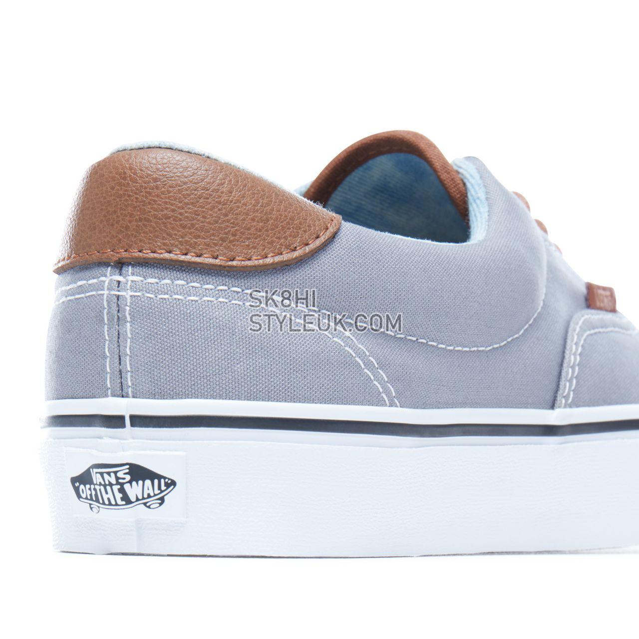 Vans C&L Era 59 Classic Mens Womens - Frost Gray-Acid Denim VA38FSQ70 Shoes