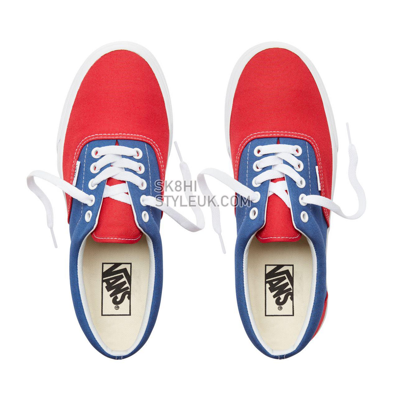 Vans BMX Checkerboard Era Classic Mens Womens - (Bmx Checkerboard) True Blue/Red VA38FRU8H Shoes