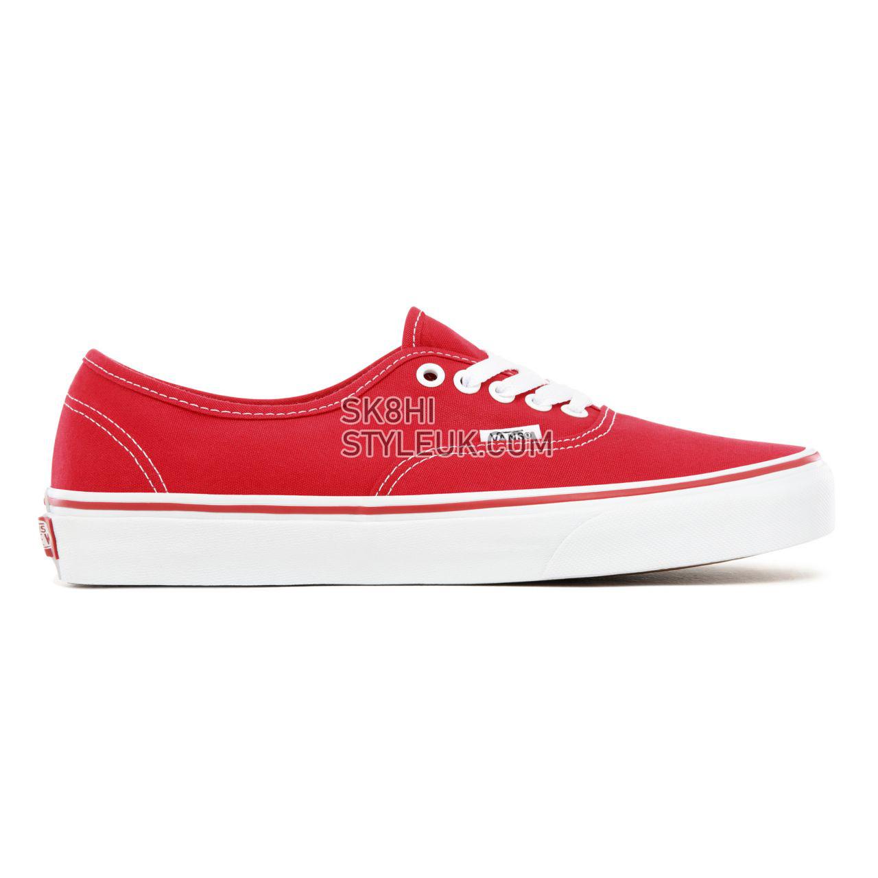 Vans Authentic Classic Mens Womens - Red VEE3RED Shoes