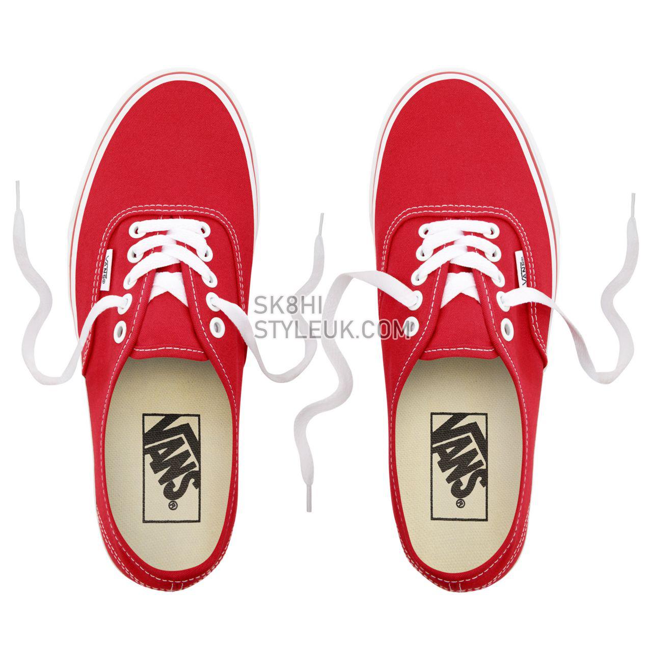 Vans Authentic Classic Mens Womens - Red VEE3RED Shoes