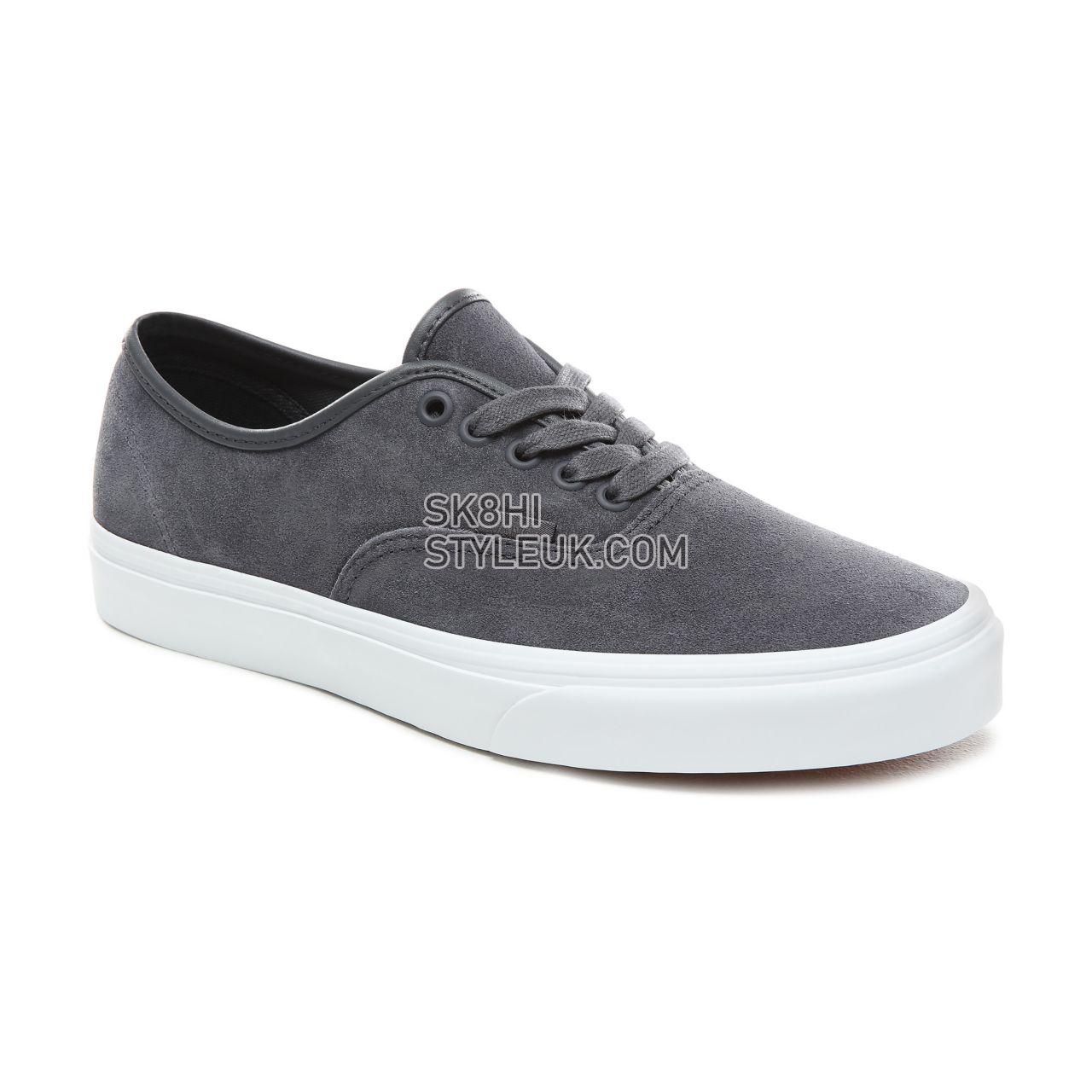 Vans Soft Suede Authentic Classic Mens Womens - (Soft Suede) Ebony/True White VN0A38EMVKE Shoes