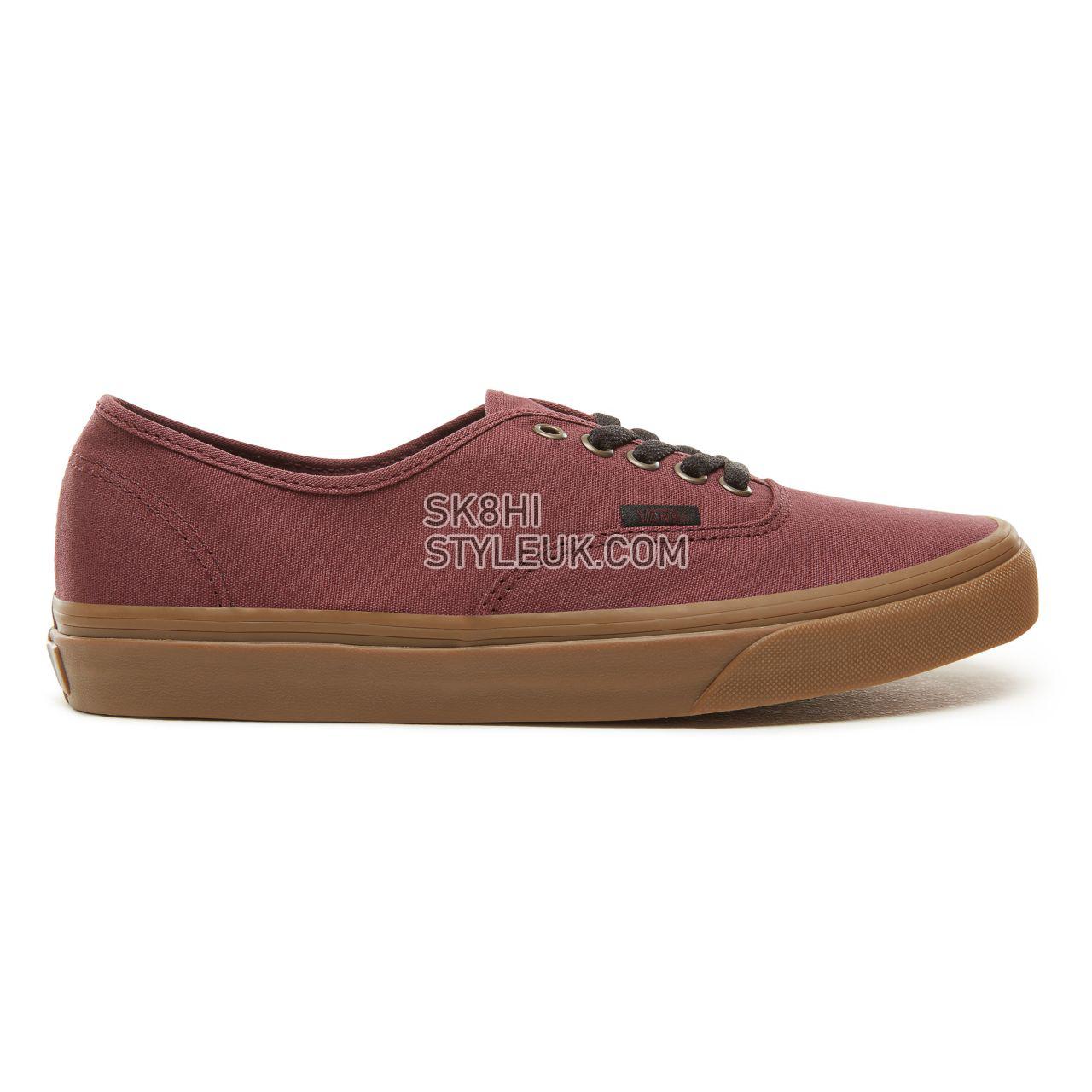 Vans Gum Outsole Authentic Classic Mens Womens - (Gum Outsole) Catawba Grape/Black VA38EMU5A Shoes