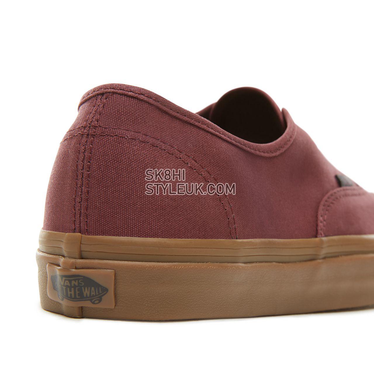 Vans Gum Outsole Authentic Classic Mens Womens - (Gum Outsole) Catawba Grape/Black VA38EMU5A Shoes