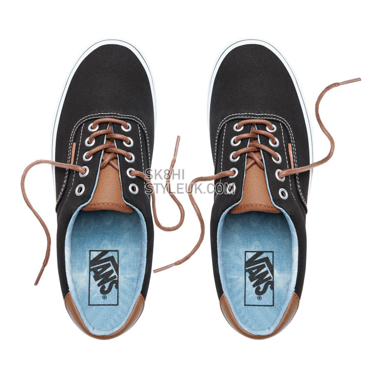 Vans C&L Era 59 Classic Mens Womens - Black-Acid Denim VA38FSQK3 Shoes