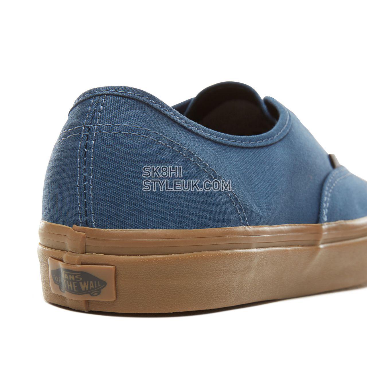 Vans Gum Outsole Authentic Classic Mens Womens - (Gum Outsole) Dark Denim/Black VA38EMU4C Shoes