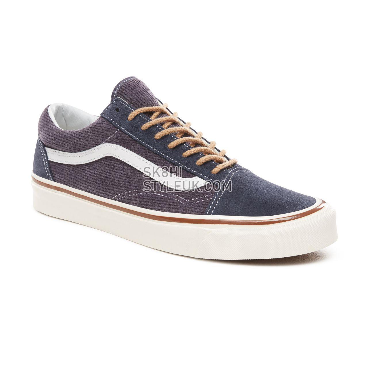 Vans Anaheim Factory Old Skool 36 Dx Classic Mens Womens - (Anaheim Factory) Og Navy/Suede/Corduroy VN0A38G2UPH Shoes