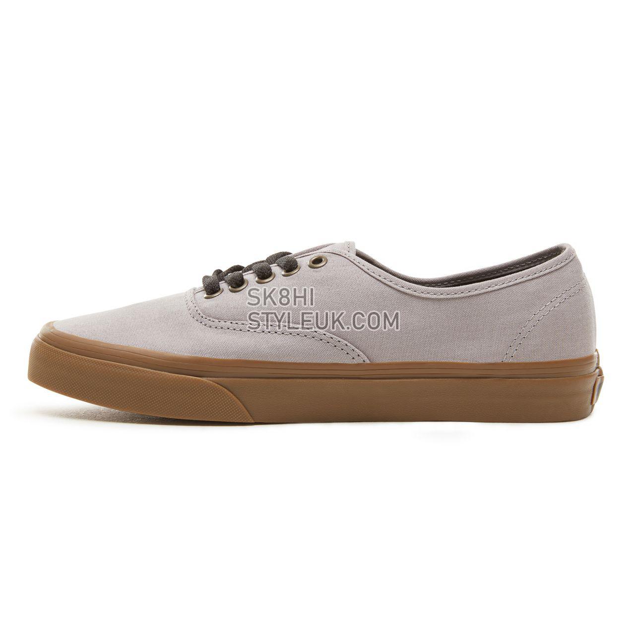 Vans Gum Outsole Authentic Classic Mens Womens - (Gum Outsole) Alloy/Black VA38EMU40 Shoes