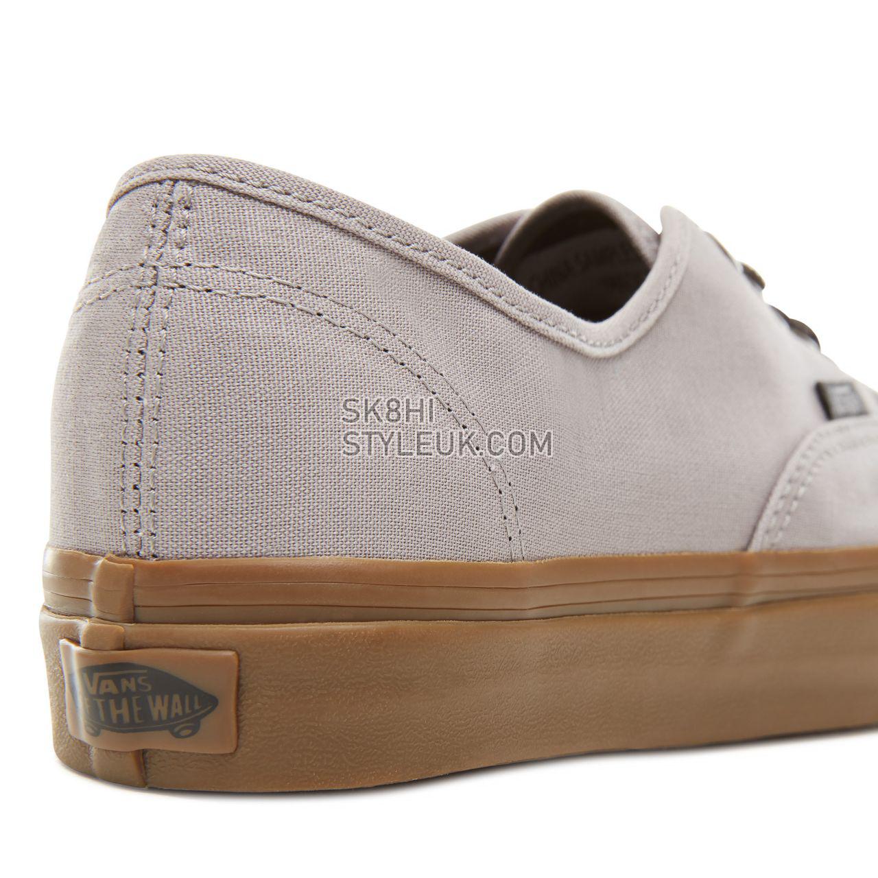 Vans Gum Outsole Authentic Classic Mens Womens - (Gum Outsole) Alloy/Black VA38EMU40 Shoes