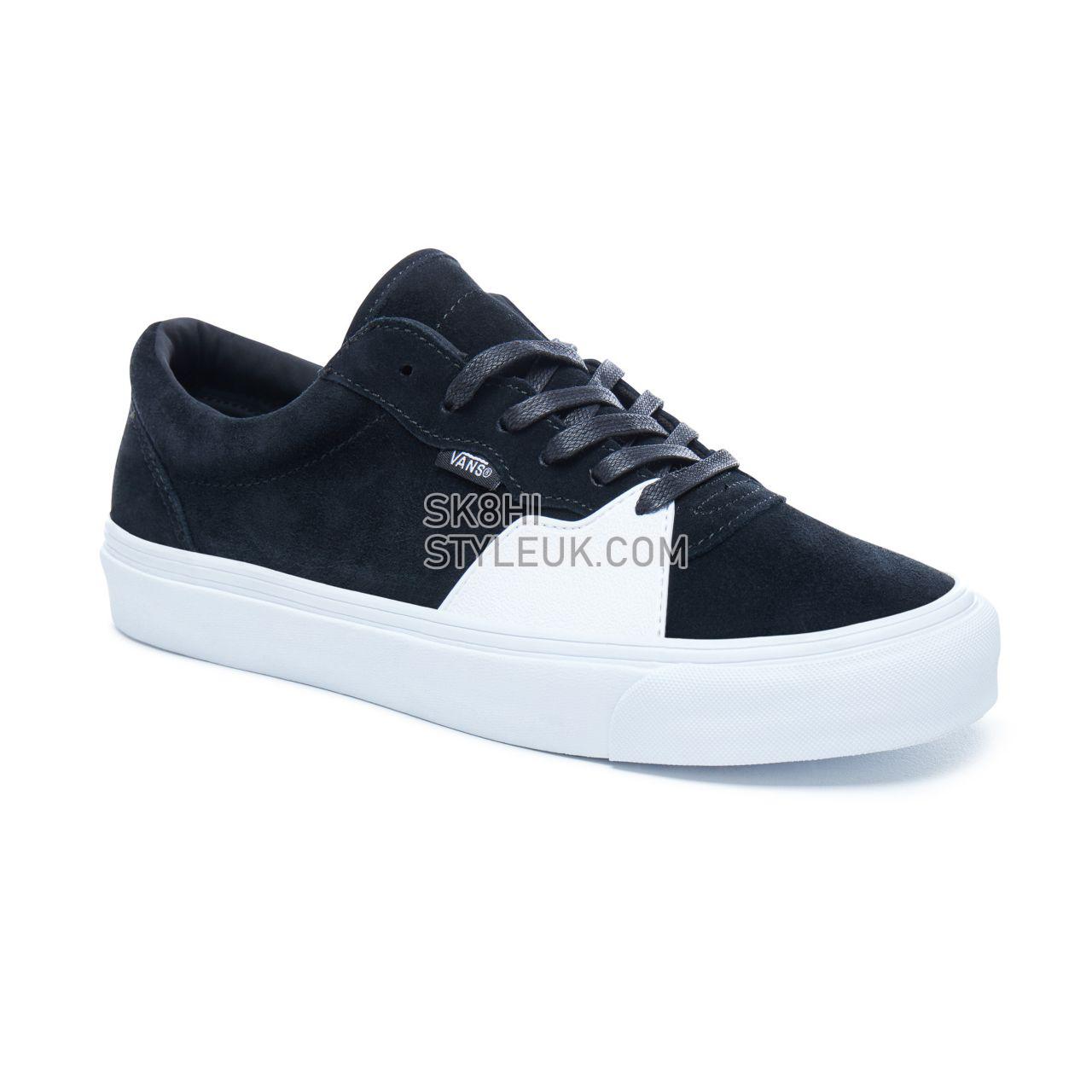 Vans Dipped Style 205 Classic Mens Womens - Black-True White VA3DPTQV1 Shoes