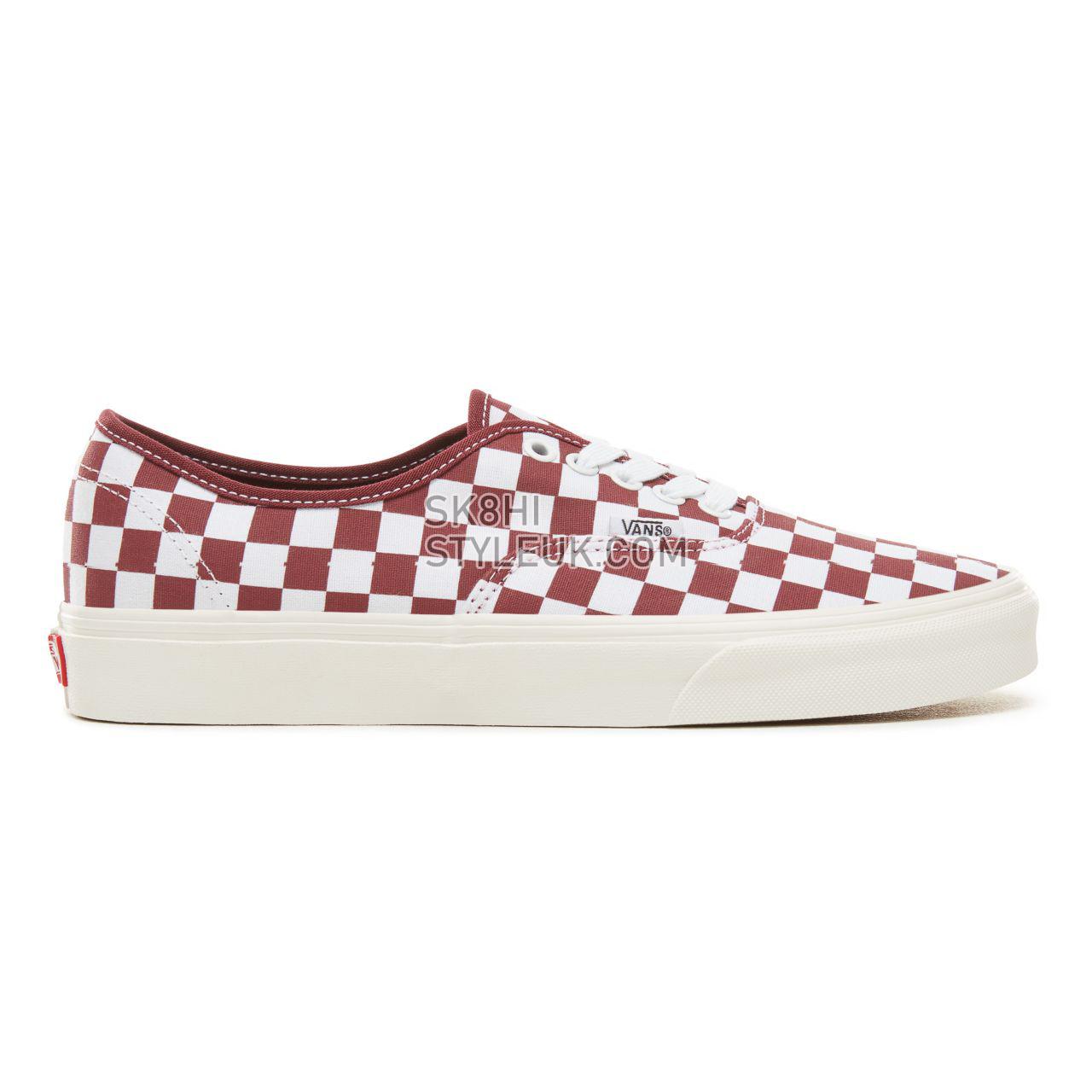 Vans Checkerboard Authentic Classic Mens Womens - (Checkerboard) Port Royale/Marshmallow VA38EMU54 Shoes