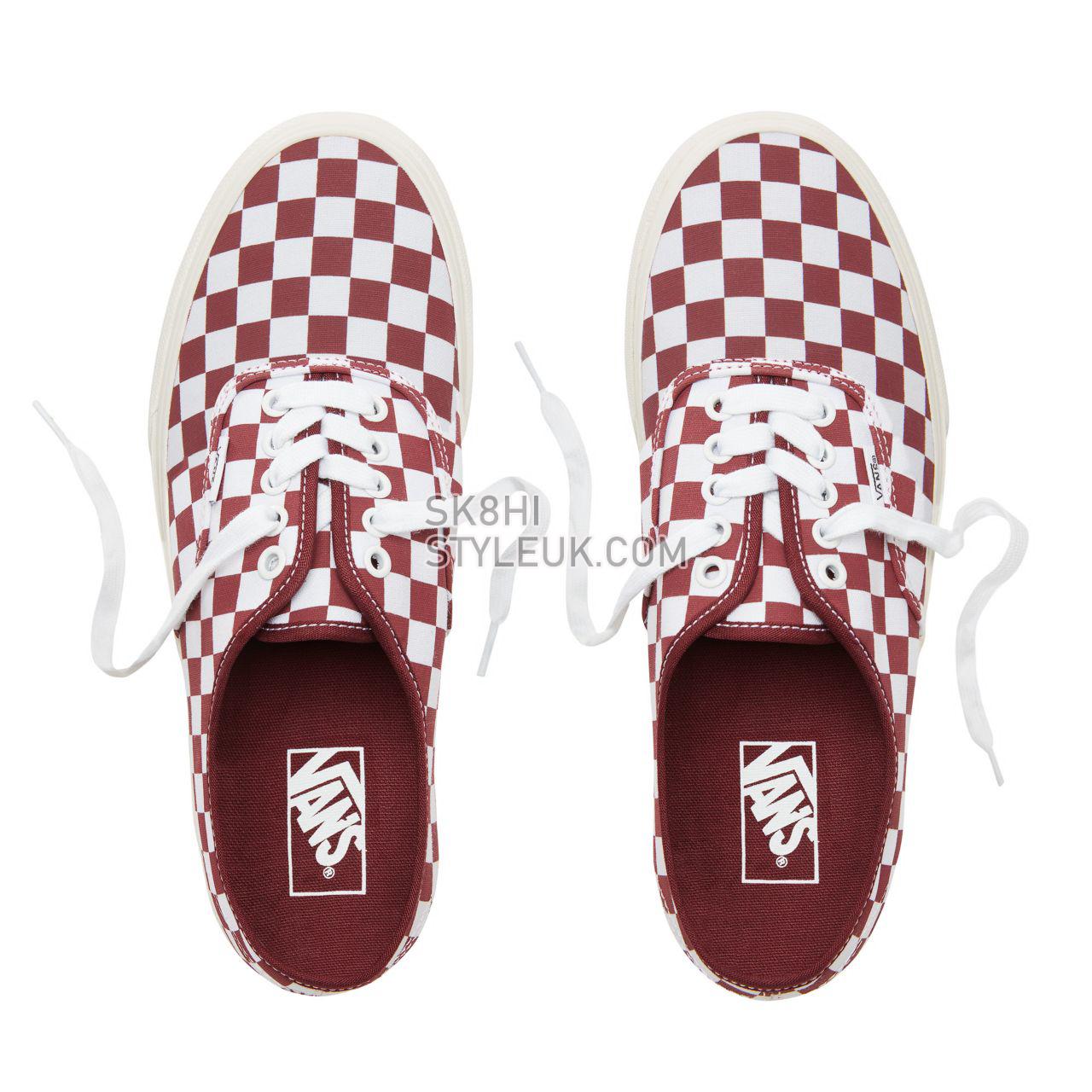 Vans Checkerboard Authentic Classic Mens Womens - (Checkerboard) Port Royale/Marshmallow VA38EMU54 Shoes