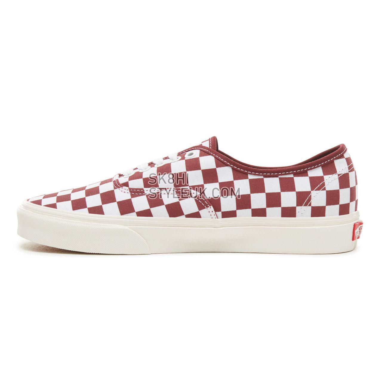 Vans Checkerboard Authentic Classic Mens Womens - (Checkerboard) Port Royale/Marshmallow VA38EMU54 Shoes