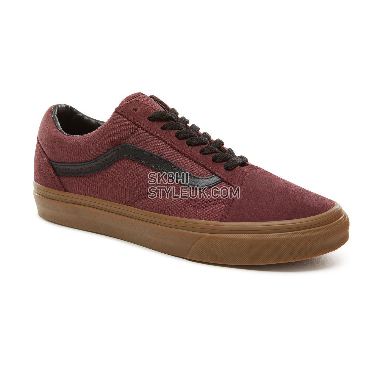 Vans Suede Gum Outsole Old Skool Classic Mens Womens - (Gum Outsole) Catawba Grape/Black VA38G1U5A Shoes