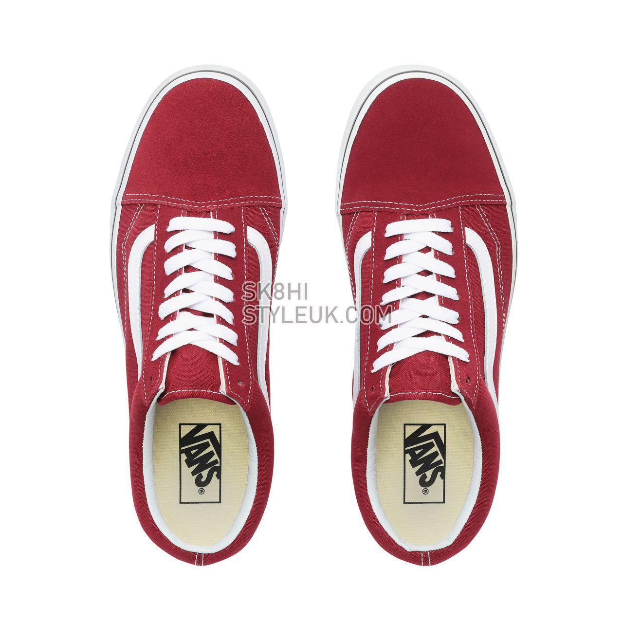 Vans Old Skool Classic Mens Womens - Rumba Red/True White VN0A38G1VG4 Shoes