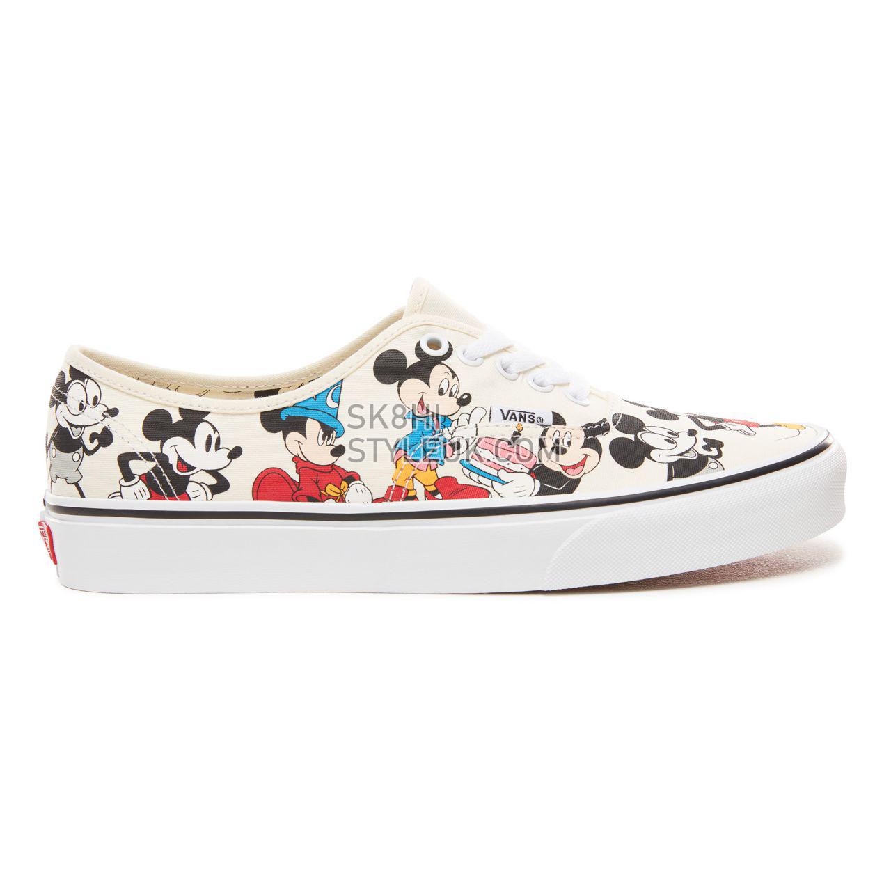 Vans Disney x Vans Authentic Classic Mens Womens - (Disney) MickeyS Birthday/True White VN0A38EMUJ2 Shoes