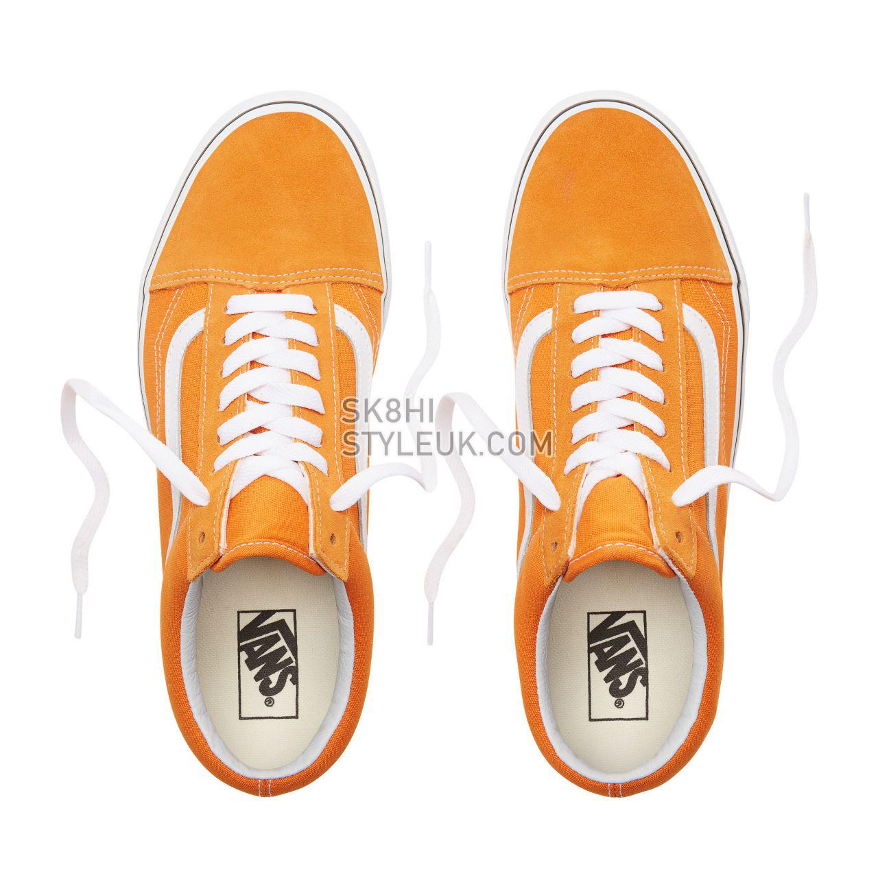 Vans Old Skool Classic Mens Womens - Dark Cheddar/True White VN0A38G1UKU Shoes