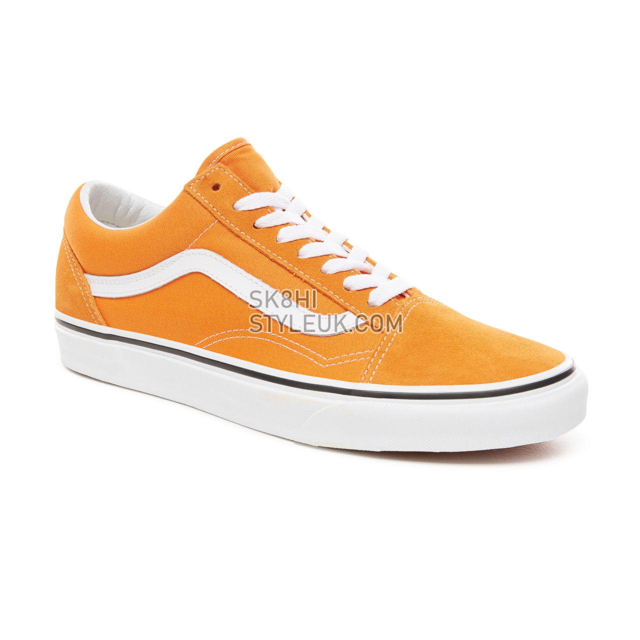 Vans Old Skool Classic Mens Womens - Dark Cheddar/True White VN0A38G1UKU Shoes