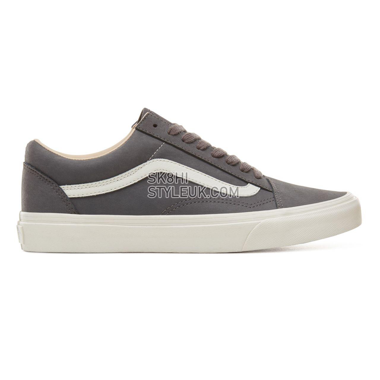 Vans Vansbuck Old Skool Classic Mens Womens - (Vansbuck) Asphalt/Blanc De Blanc VA38G1U4A Shoes