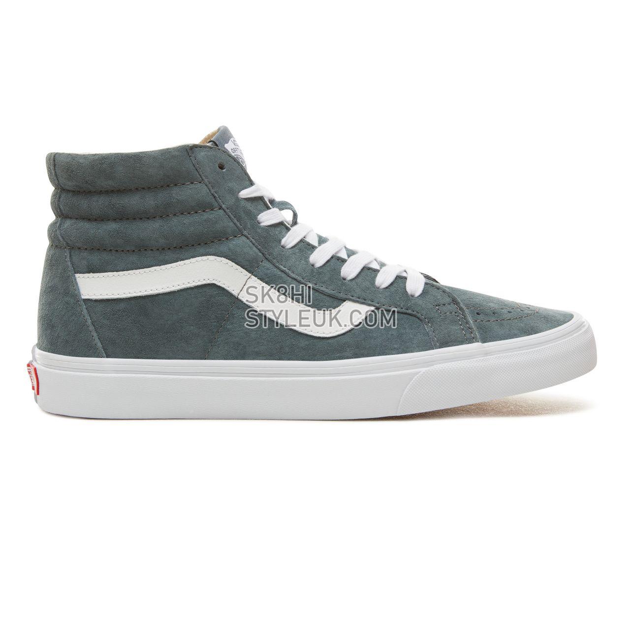 Vans Suede Sk8-Hi Reissue Classic Mens Womens - (Pig Suede) Stormy Weather/True White VA2XSBU5N Shoes