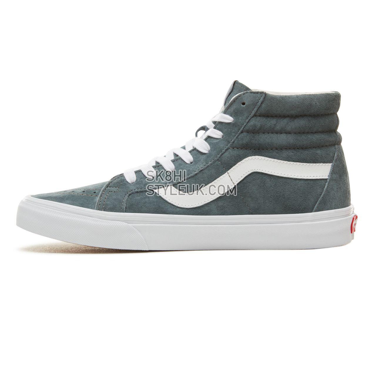 Vans Suede Sk8-Hi Reissue Classic Mens Womens - (Pig Suede) Stormy Weather/True White VA2XSBU5N Shoes