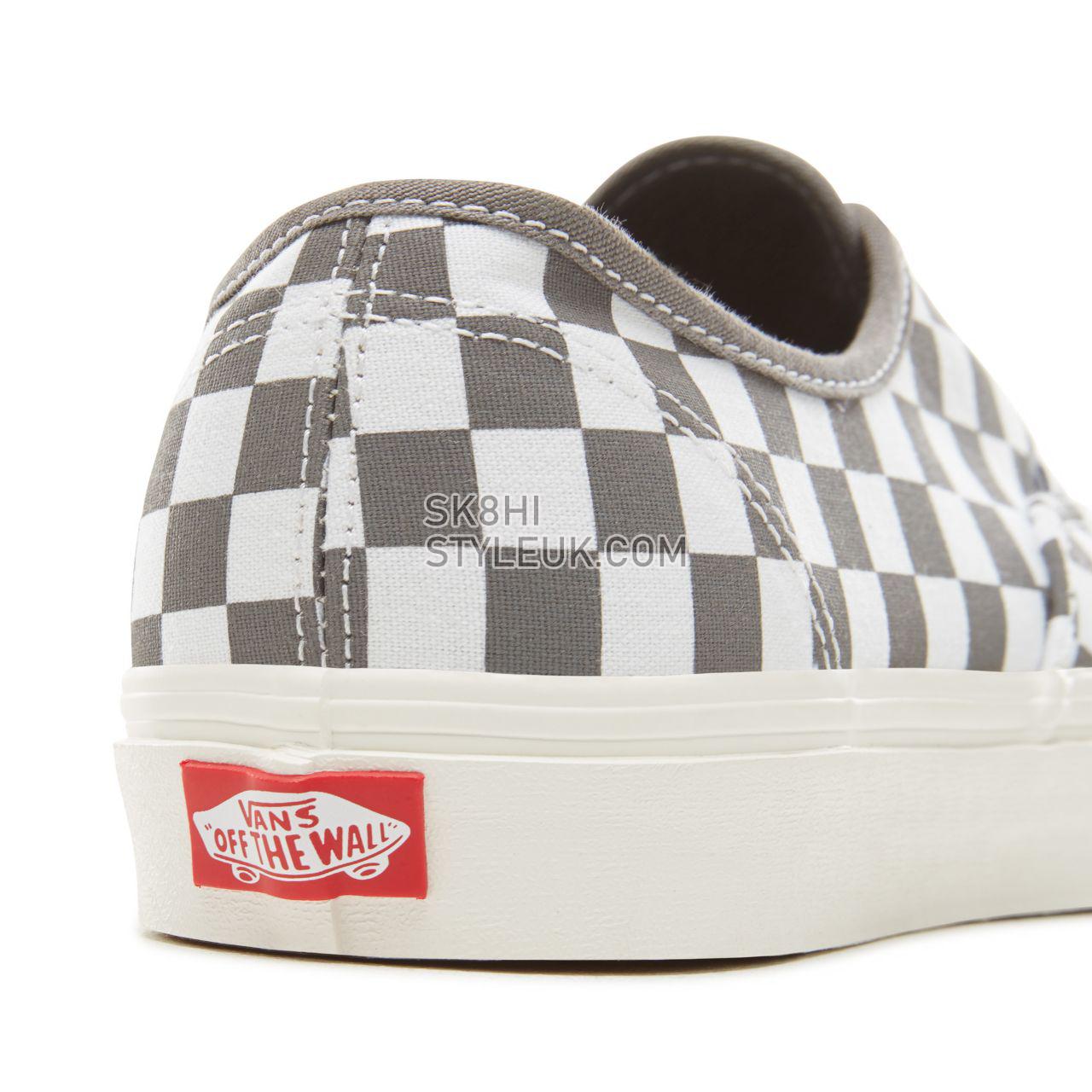 Vans Checkerboard Authentic Classic Mens Womens - (Checkerboard) Pewter/Marshmallow VA38EMU53 Shoes