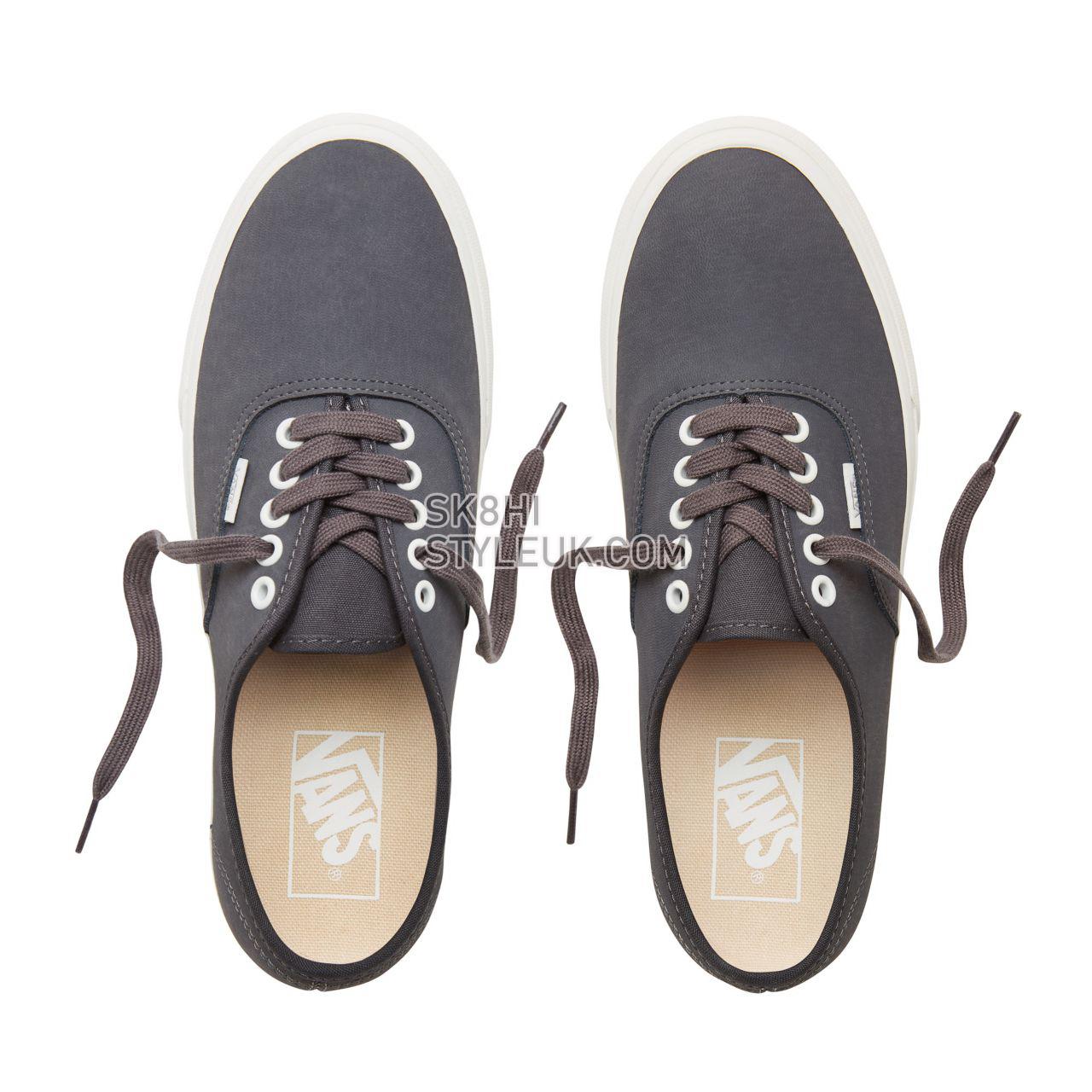 Vans Vansbuck Authentic Classic Mens Womens - (Vansbuck) Asphalt/Blanc De Blanc VA38EMU4A Shoes