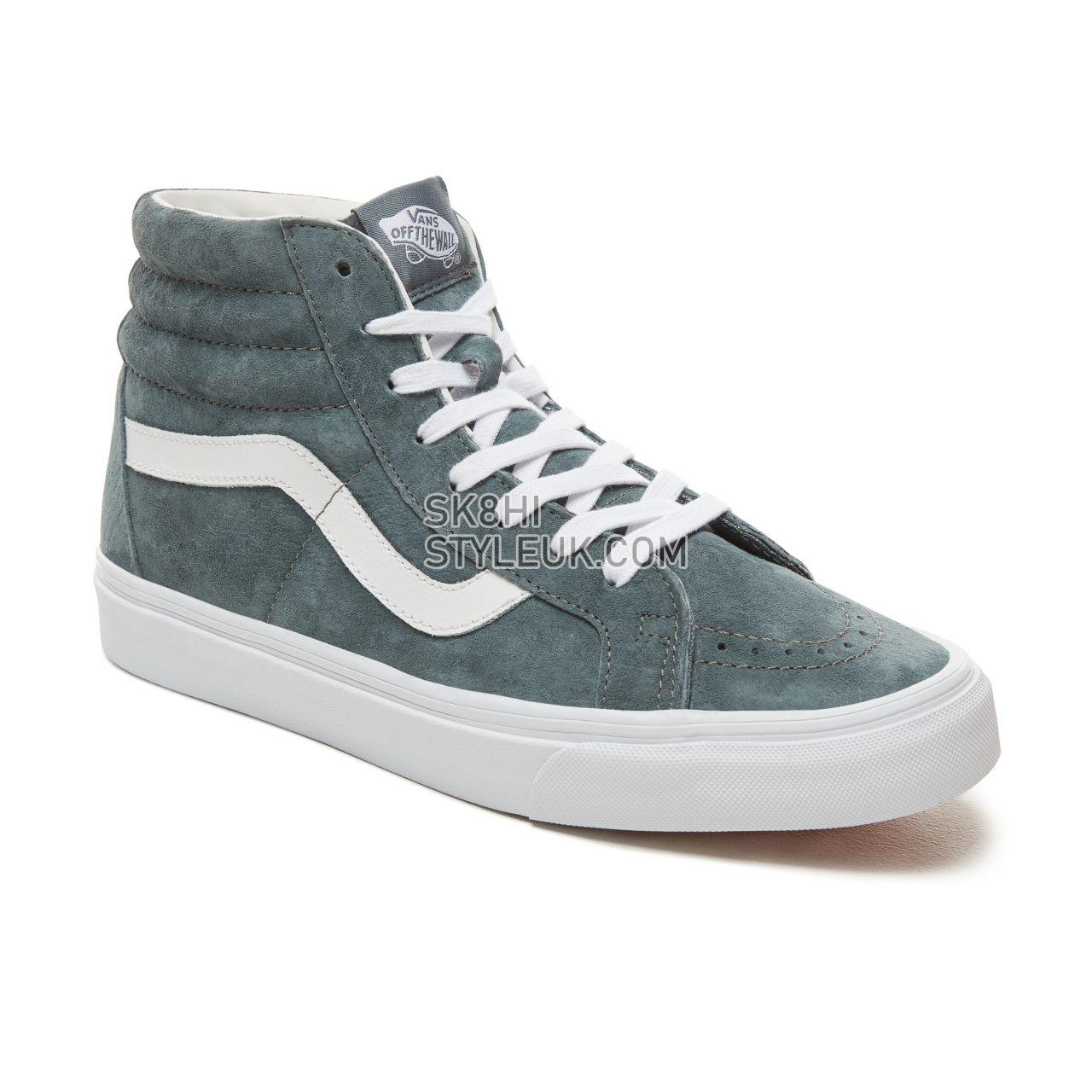 Vans Suede Sk8-Hi Reissue Classic Mens Womens - (Pig Suede) Stormy Weather/True White VA2XSBU5N Shoes