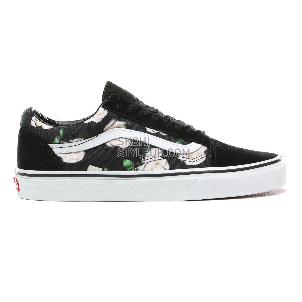 Vans Romantic Floral Old Skool Classic Mens Womens - (Romantic Floral) Black/True White VN0A38G1VRK Shoes