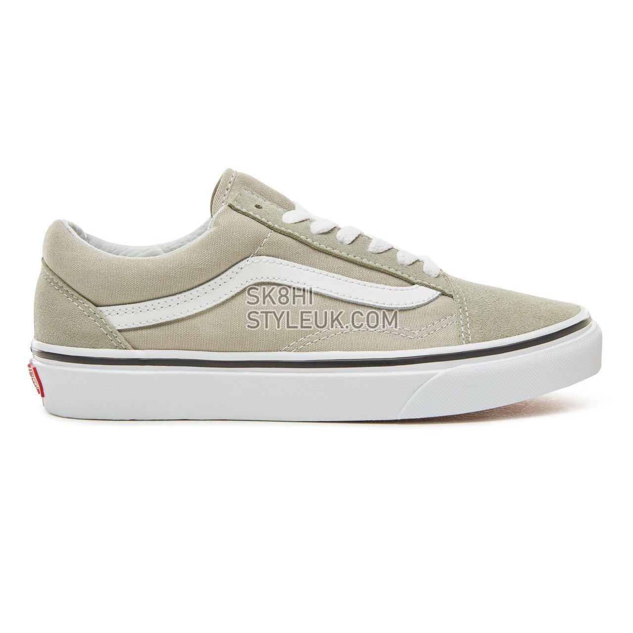 Vans Color Theory Old Skool Classic (Unisex) Mens Womens - Desert Sage/True White VA38G1U62 Shoes