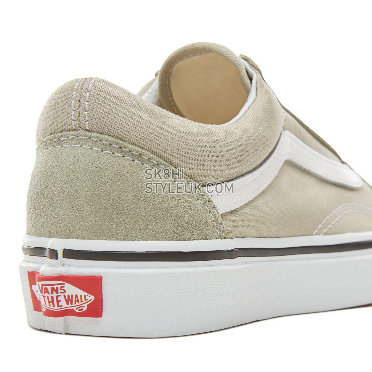 Vans Color Theory Old Skool Classic (Unisex) Mens Womens - Desert Sage/True White VA38G1U62 Shoes