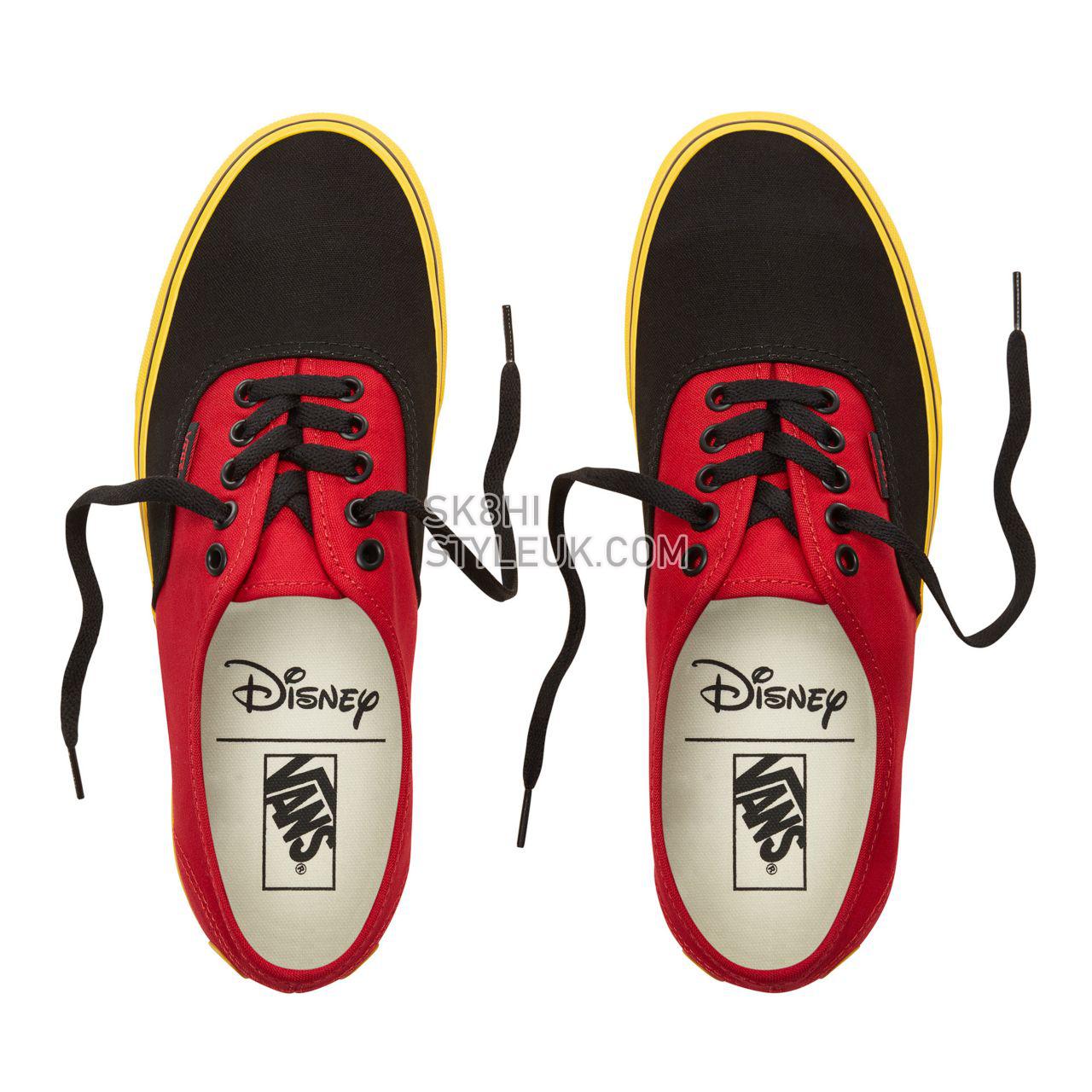 Vans Disney x Vans Authentic Classic Mens Womens - (Disney) Mickey/Red/Yellow VN0A38EMUK9 Shoes