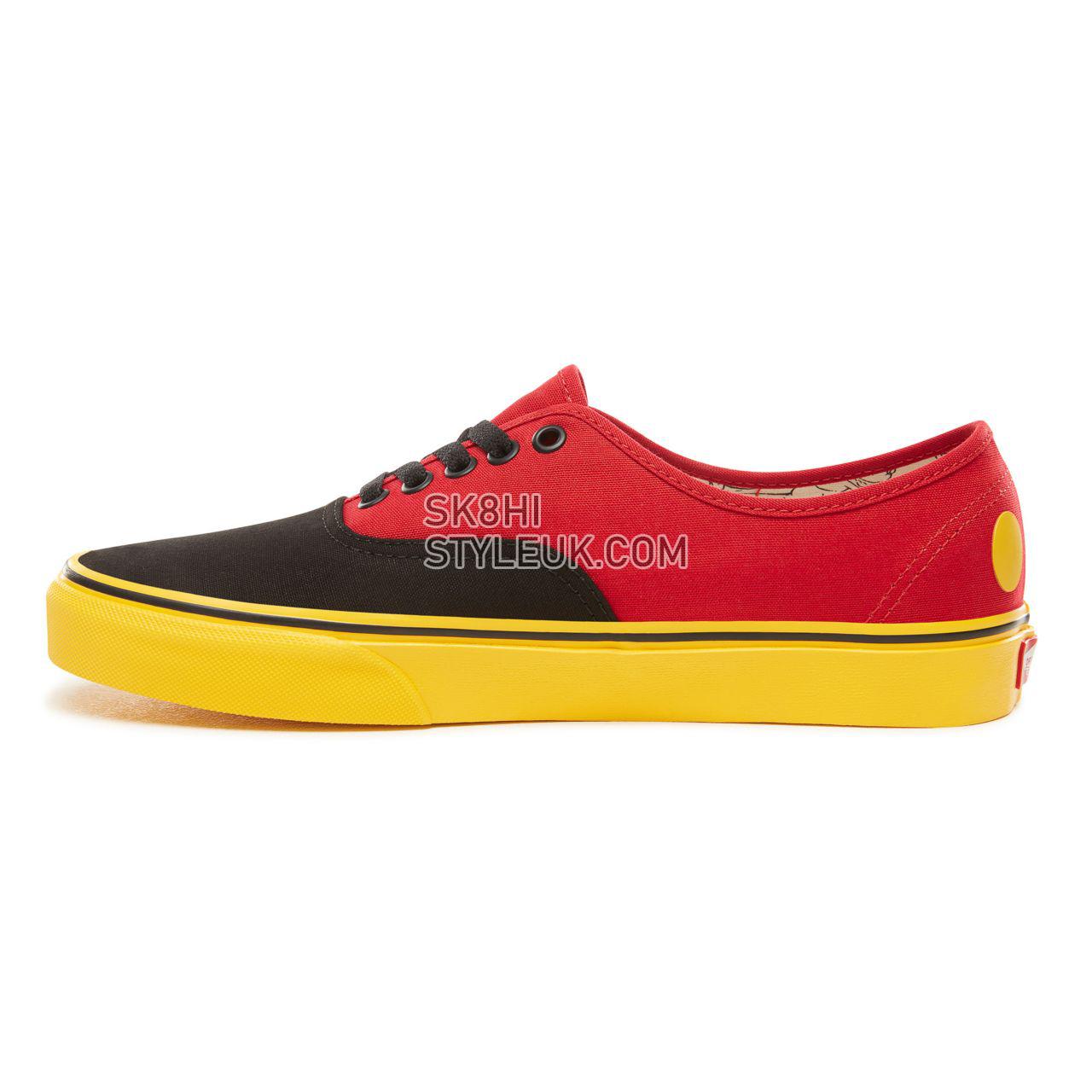 Vans Disney x Vans Authentic Classic Mens Womens - (Disney) Mickey/Red/Yellow VN0A38EMUK9 Shoes