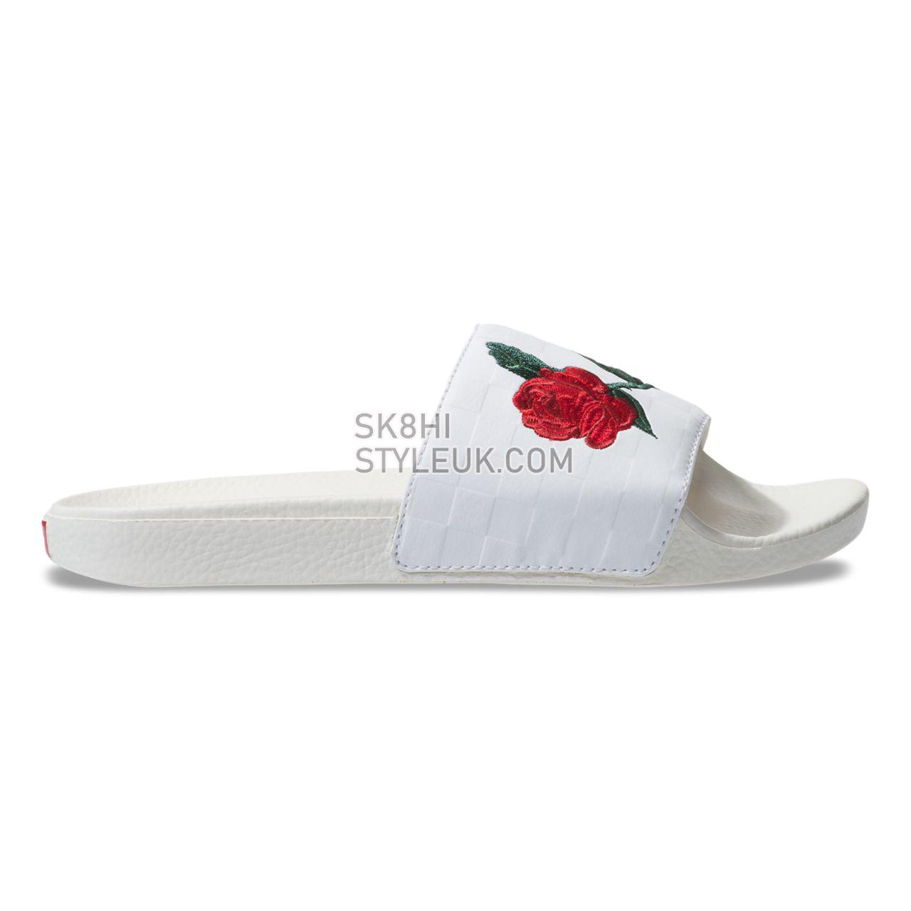 Vans Leila Hurst Slide-On Classic Womens - (Leila Hurst) White/Checkerboard VN0A45JQVL8 Shoes