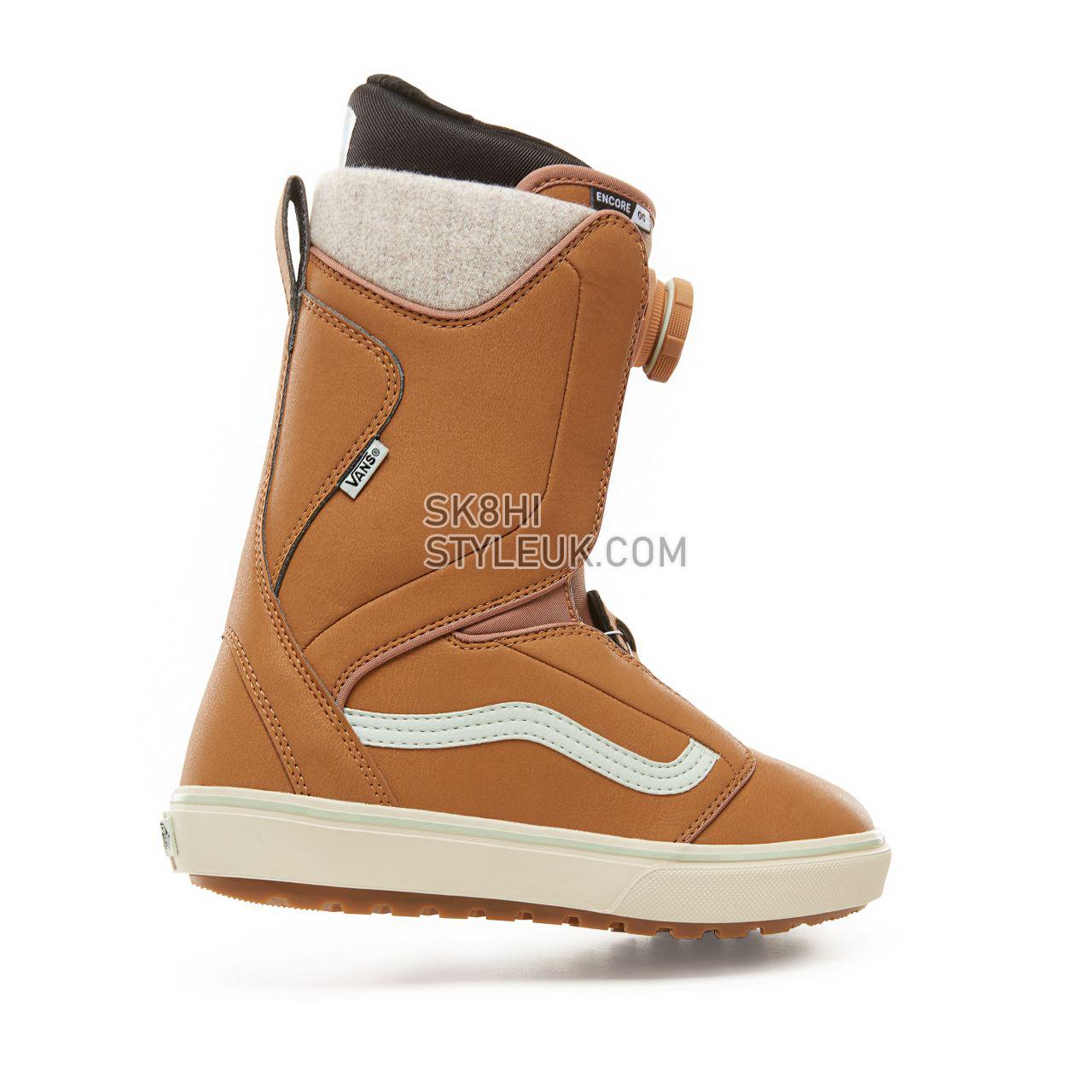 Vans Womens Encore OG Snowboots Womens - Tan/Teal VA3TFPREO Shoes