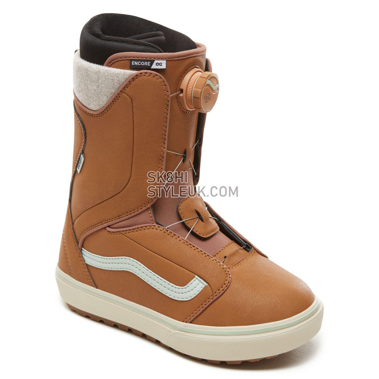 Vans Womens Encore OG Snowboots Womens - Tan/Teal VA3TFPREO Shoes