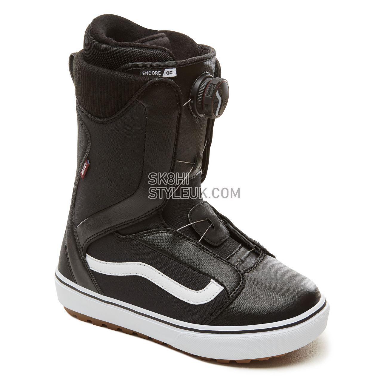 Vans Womens Encore OG Snowboots Womens - Black/White VA3TFPY28 Shoes