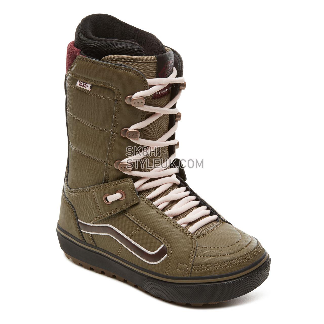 Vans Womens Hi-Standard OG Snowboots Womens - Green/Burgundy VA3TFSRER Shoes