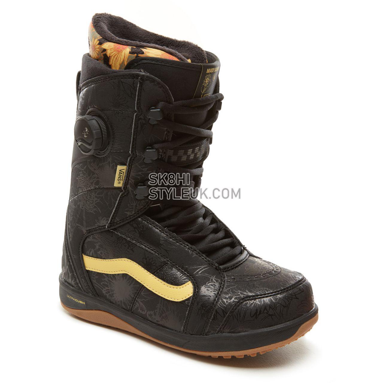 Vans Womens Mary Rand Ferra Pro Snowboots Womens - Black/Yellow (Mary Rand) VA3TFRREQ Shoes