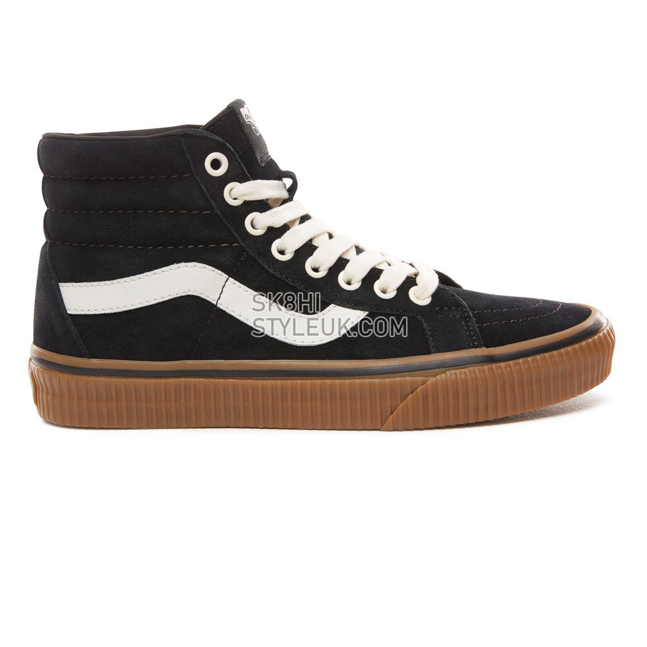 Vans Suede Sk8-Hi Reissue Classic Womens - (Suede) Black/Embossed Gum VN0A2XSBUQO Shoes