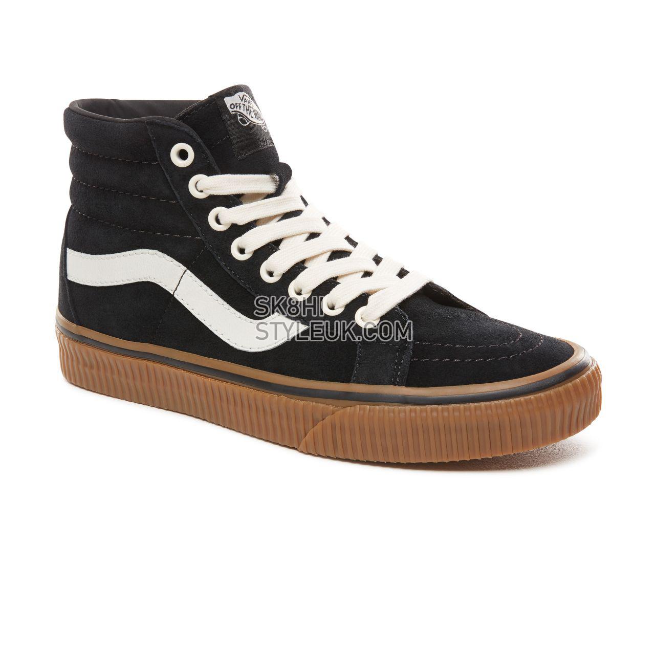 Vans Suede Sk8-Hi Reissue Classic Womens - (Suede) Black/Embossed Gum VN0A2XSBUQO Shoes