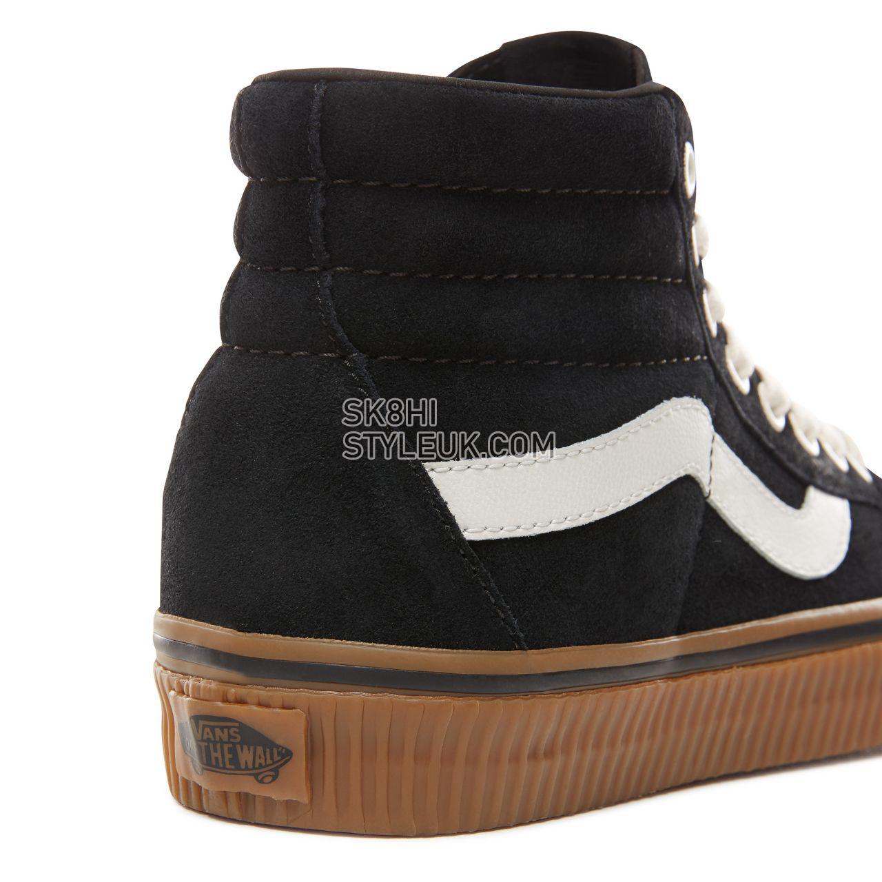 Vans Suede Sk8-Hi Reissue Classic Womens - (Suede) Black/Embossed Gum VN0A2XSBUQO Shoes