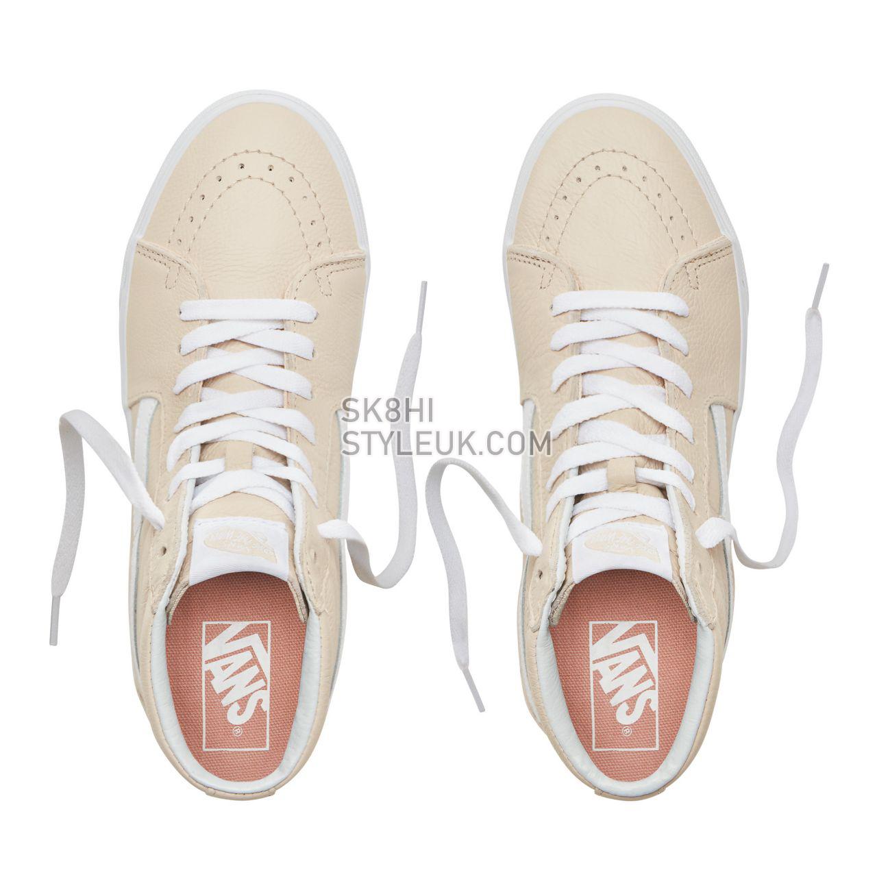 Vans Leather Sk8-Hi Classic Womens - (Leather) Sand Dollar VA38GEUA8 Shoes