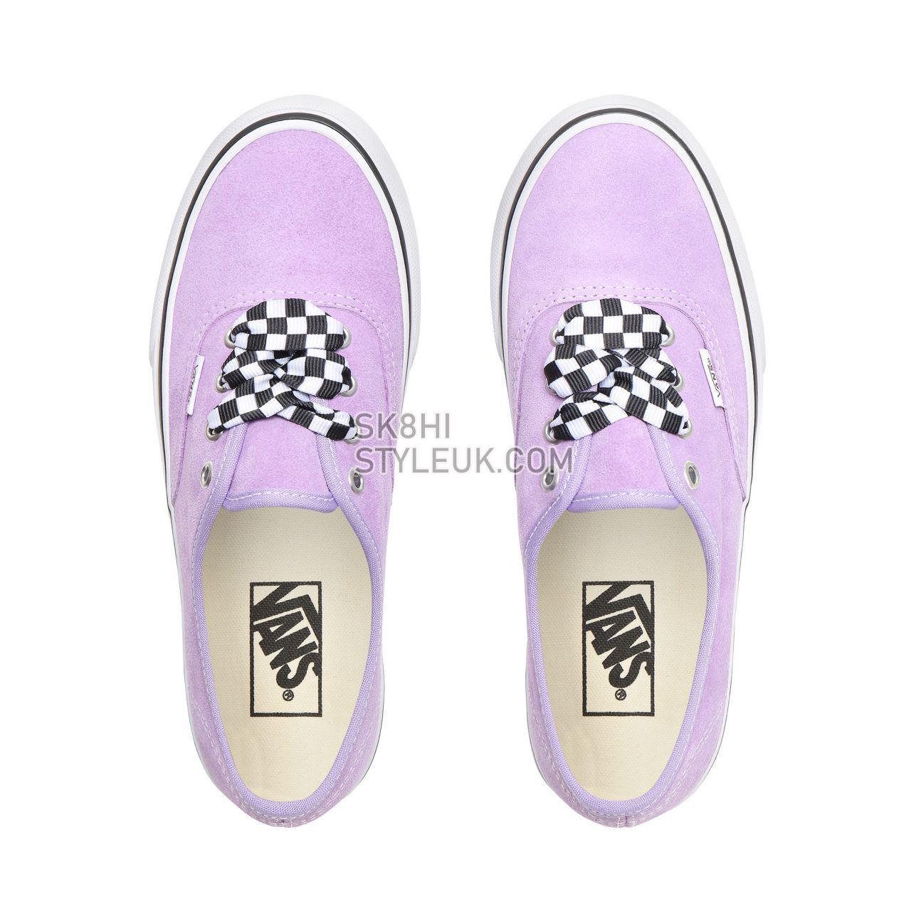 Vans Checkerboard Lace Authentic Platform 2.0 Classic Womens - (Checkerboard Lace) Violet Tulip/True White VN0A3AV8S1V Shoes