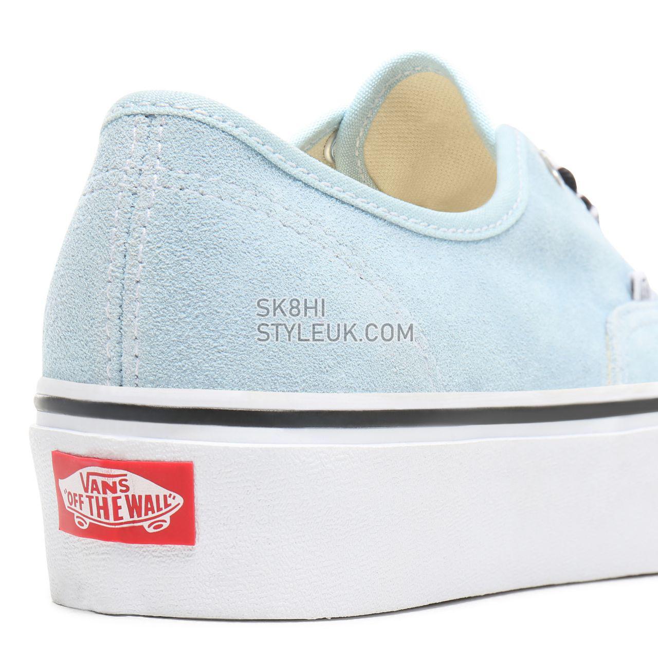 Vans Checkerboard Lace Authentic Platform 2.0 Classic Womens - (Checkerboard Lace) Cool Blue/True White VN0A3AV8S1X Shoes