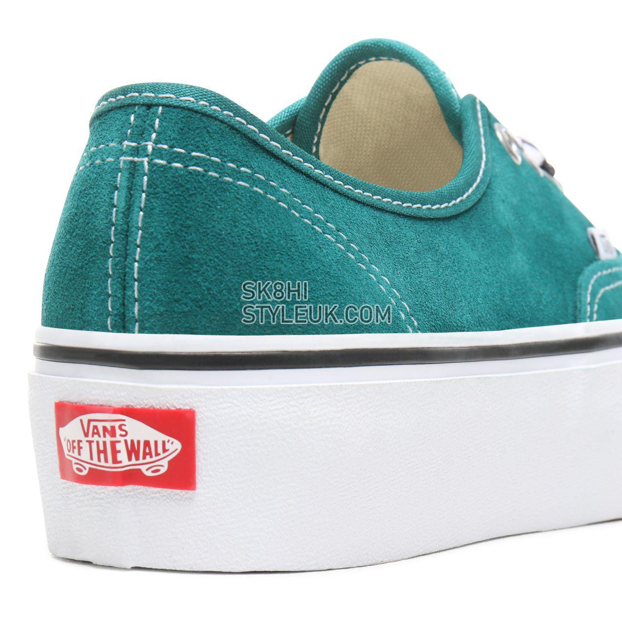 Vans Checkerboard Lace Authentic Platform 2.0 Classic Womens - (Checkerboard Lace) Quetzal Green/True White VN0A3AV8S1W Shoes