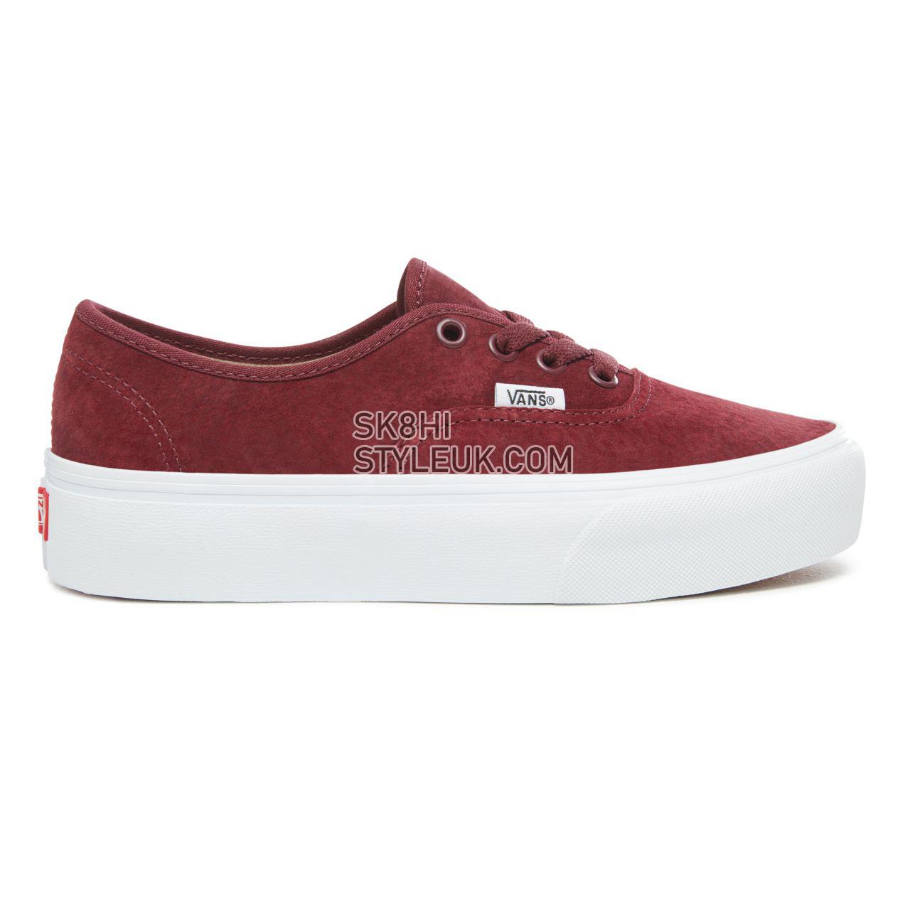 Vans Suede Authentic Platform 2.0 Classic Womens - (Pig Suede) Port Royale/True White VA3AV8S3N Shoes